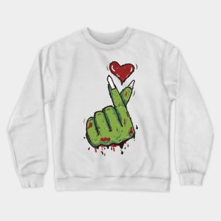 Love Zombie Design Crewneck Sweatshirt